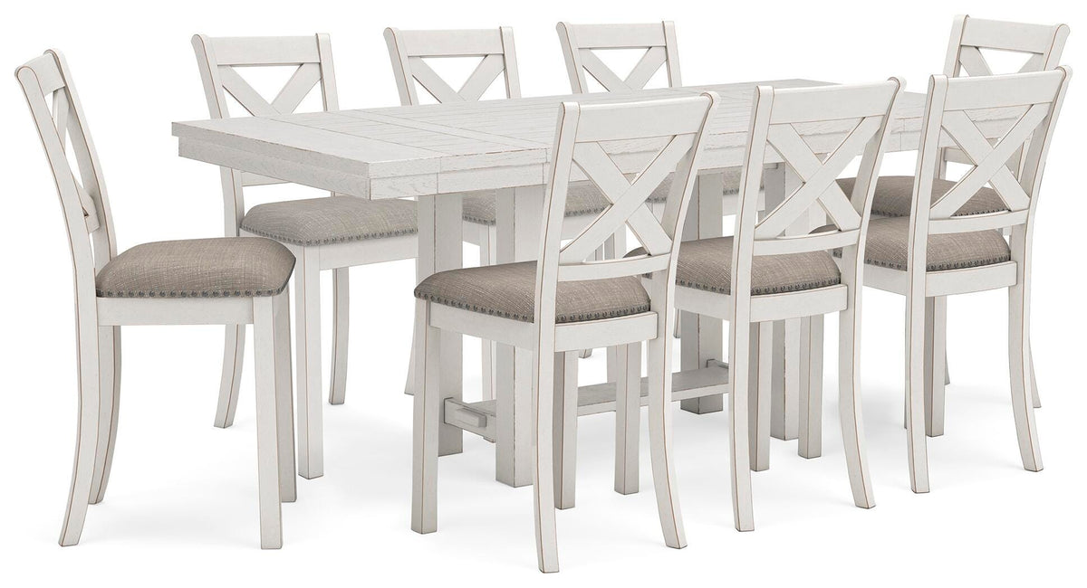 Hadley Counter Height Table and 8 Barstools