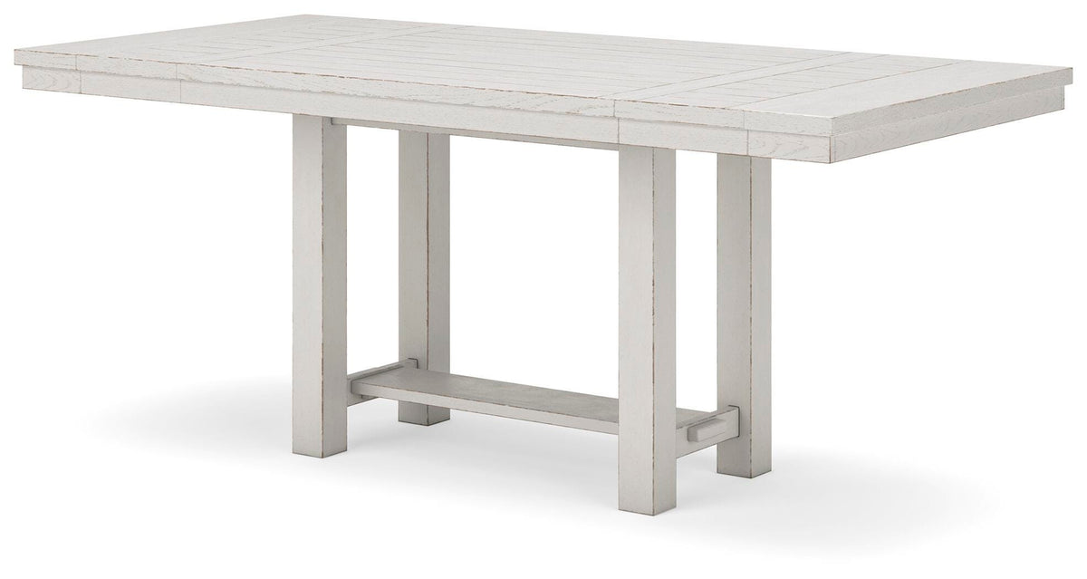 Hadley Counter Height Dining Table with 4 Barstools and Bench