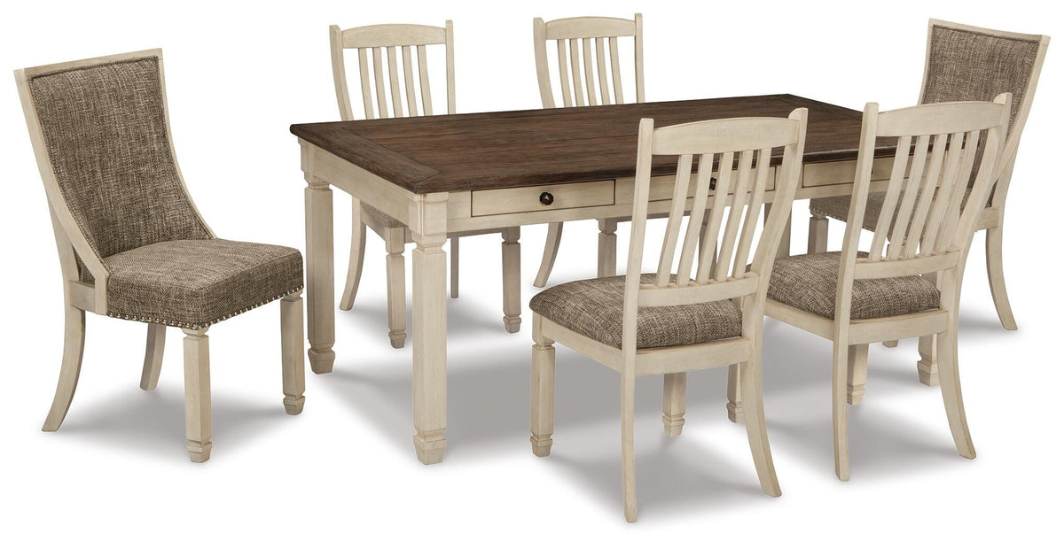 Hartwell Dining Table and 6 Chairs with Server