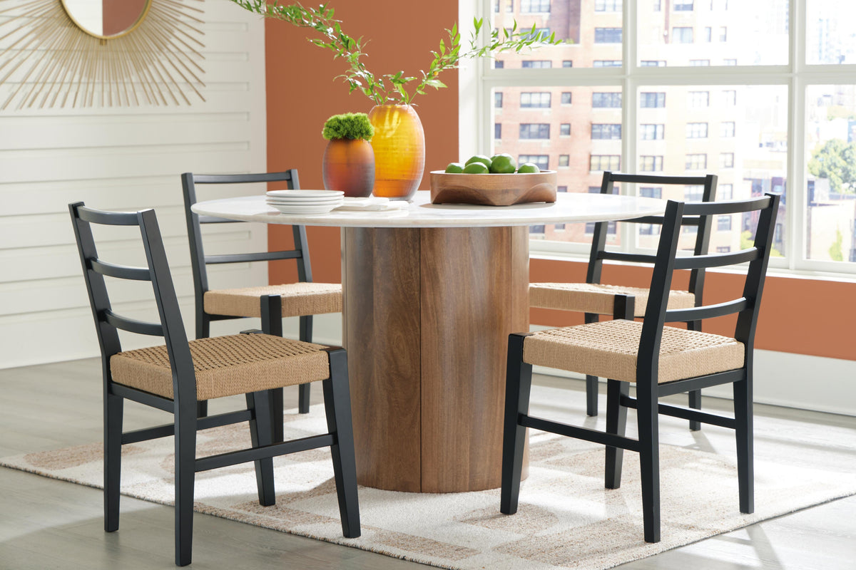Oakmere Dining Table Marble/Stone and/or Stone Like