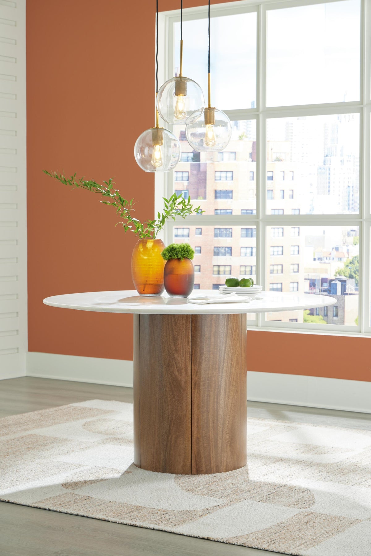 Oakmere Dining Table Marble/Stone and/or Stone Like
