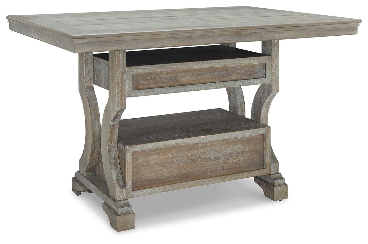 Merimbula Bay Counter Height Dining Table and 4 Barstools