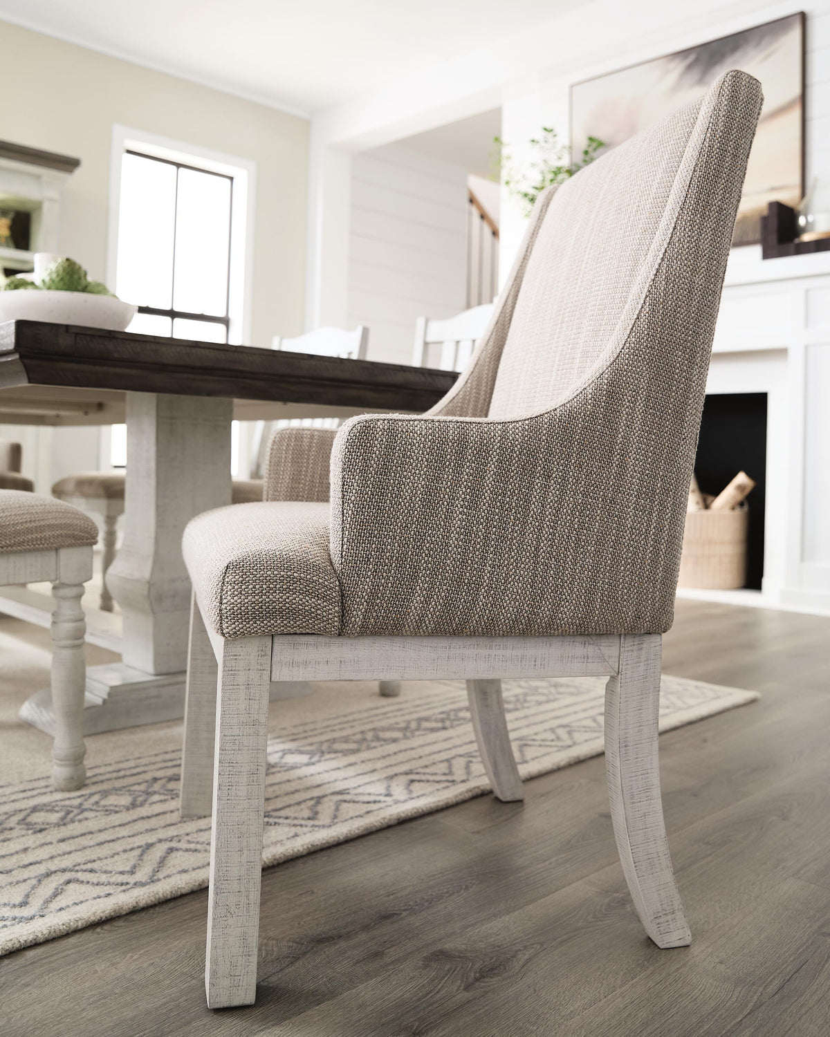 Millbrook Dining Chair (Set of 2) in White/Gray