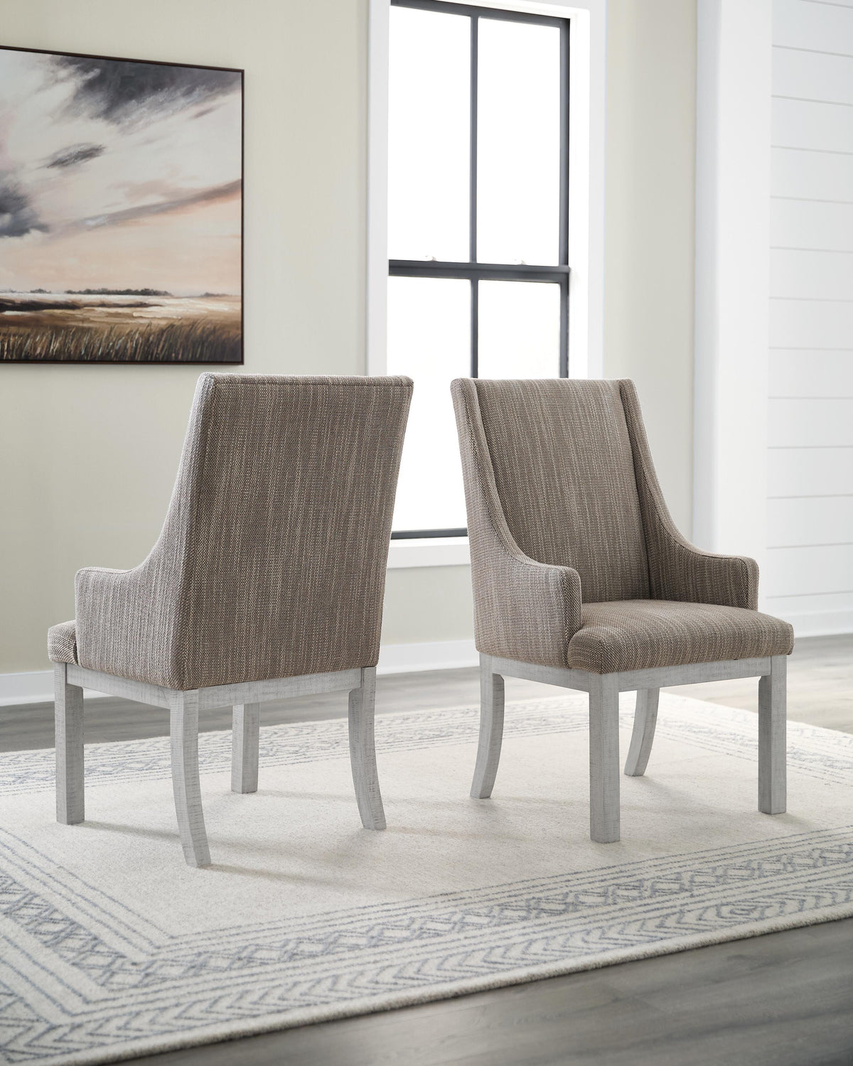 Millbrook Dining Chair (Set of 2) in White/Gray