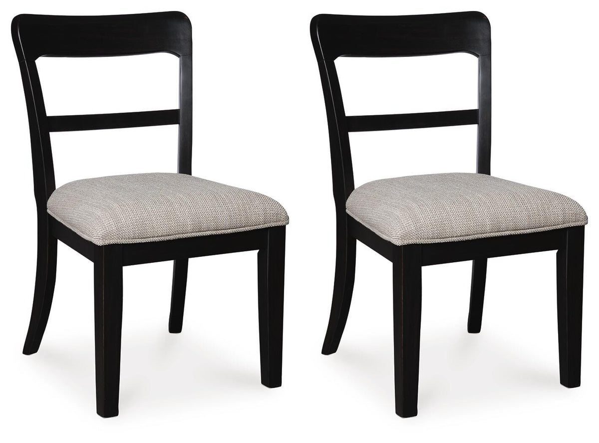 Ashcombe Dining Chair in Black Fabric