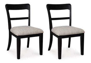 Ashcombe Dining Chair in Black Fabric