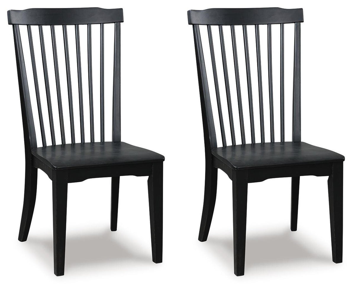 Ashcombe Dining Chair in Black Wood Products and Other
