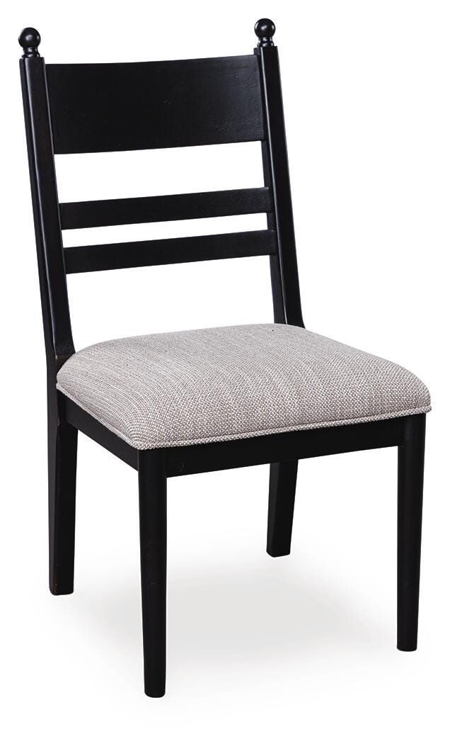 Ashcombe Dining Chair in Black Fabric II