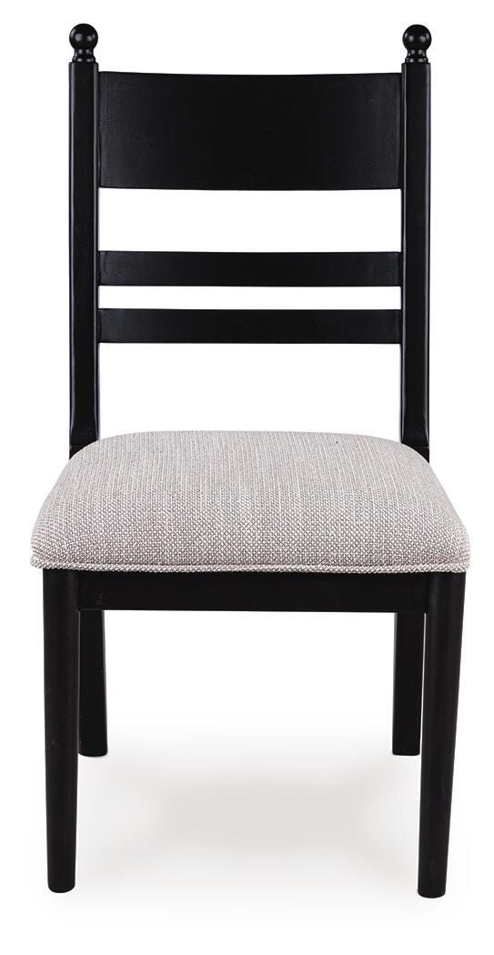 Ashcombe Dining Chair in Black Fabric II