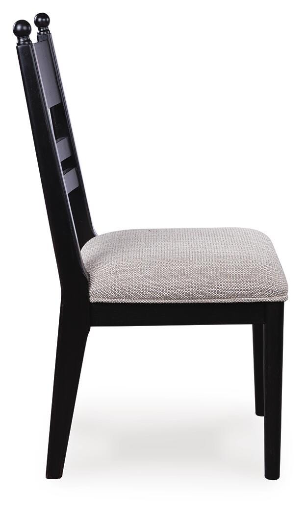 Ashcombe Dining Chair in Black Fabric II
