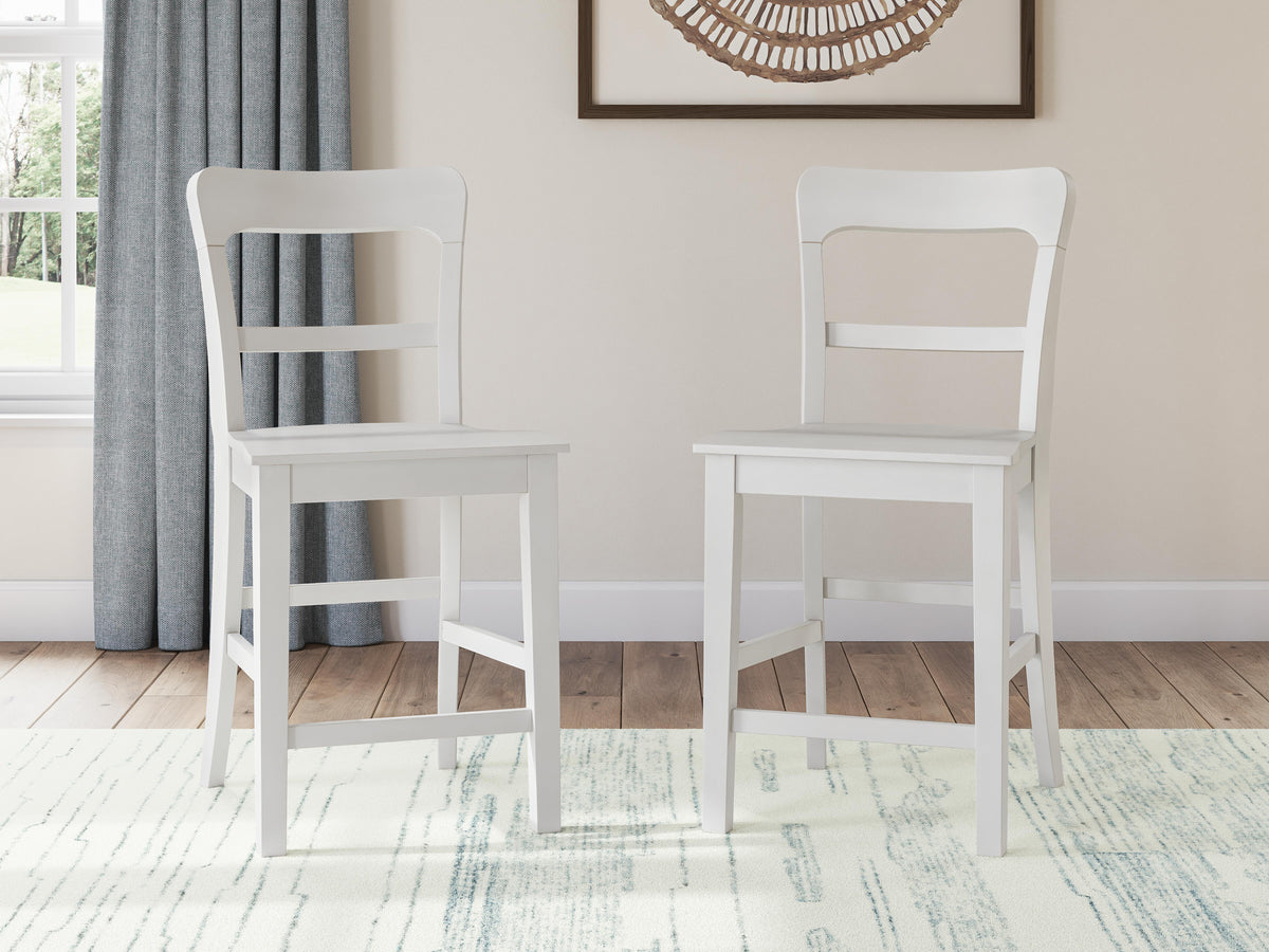 Ashcombe Counter Height Dining Table and 6 Barstools V