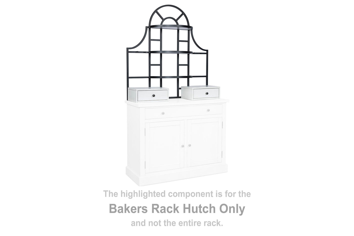 Greddinton Bakers Rack Hutch