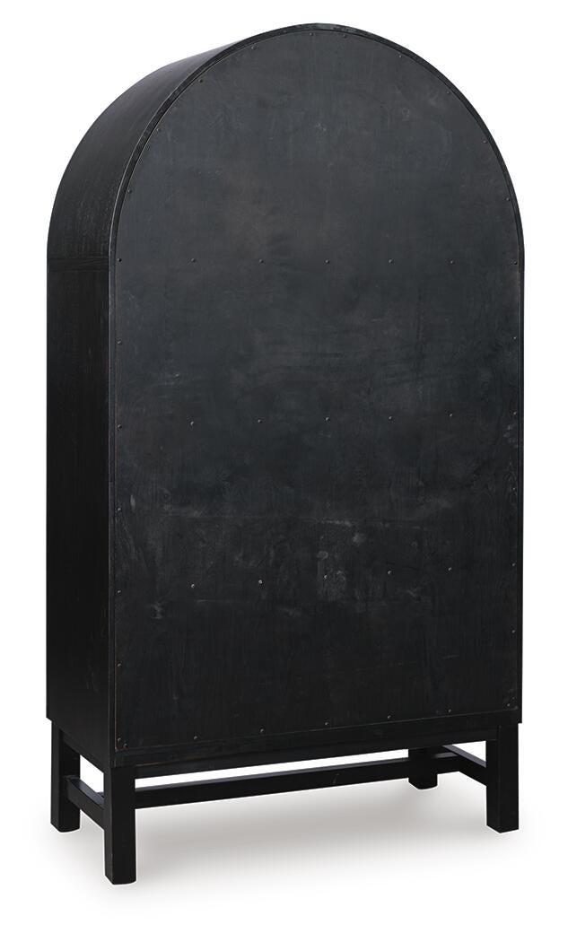 Ashcombe Display Cabinet in Black/Brown