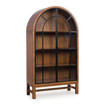 Hollis Display Cabinet in Brown/Black