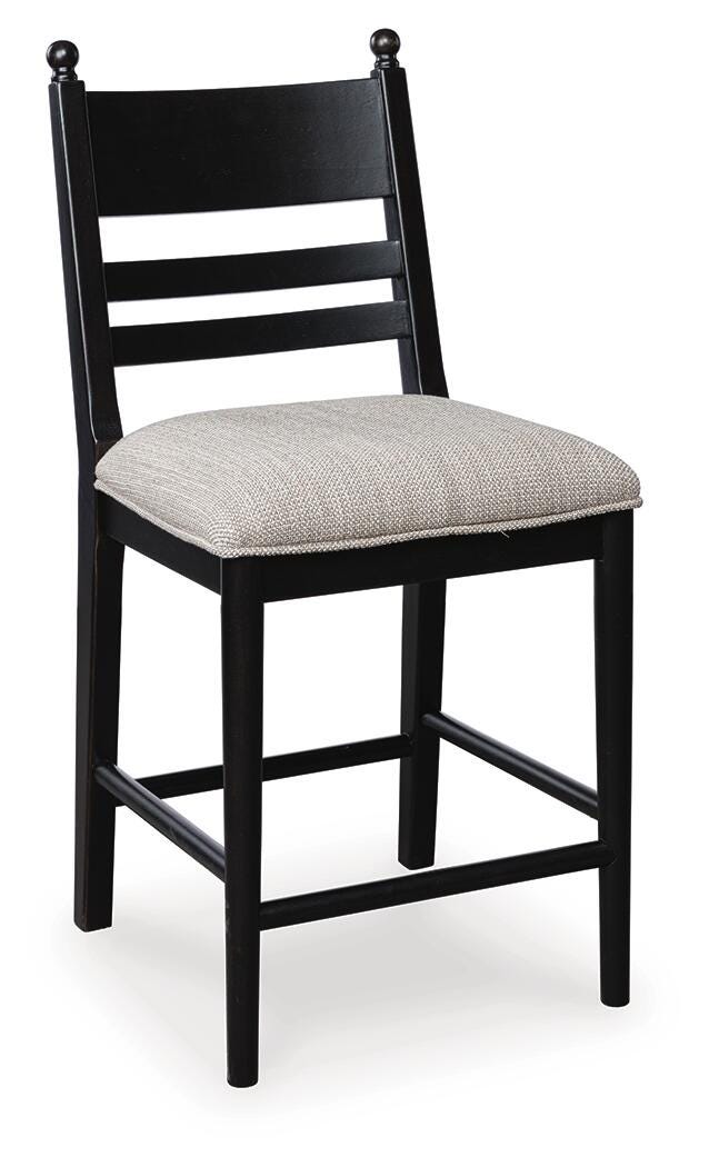 Ashcombe Counter Height Barstool in Black