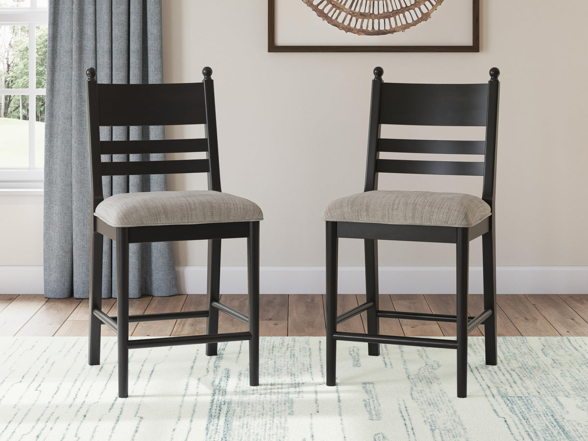 Ashcombe Counter Height Dining Table and 4 Barstools II