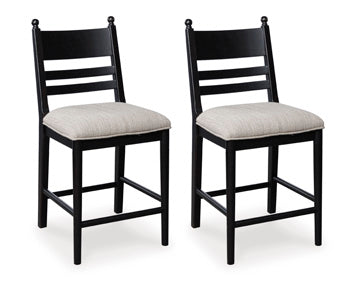 Ashcombe Counter Height Barstool in Black