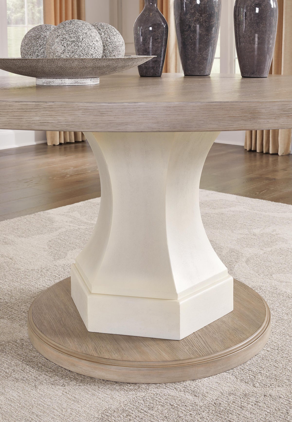 Ashfield Dining Table in Light Grayish Brown