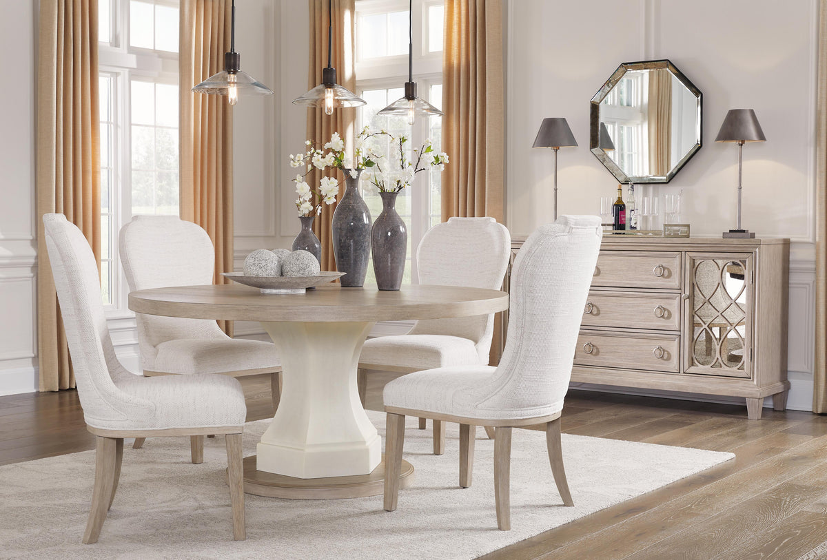 Ashfield Dining Server in Light Grayish Brown