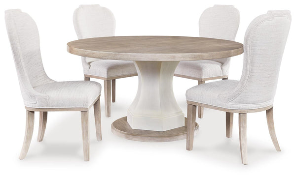 Jorlaina Dining Table and 4 Chairs