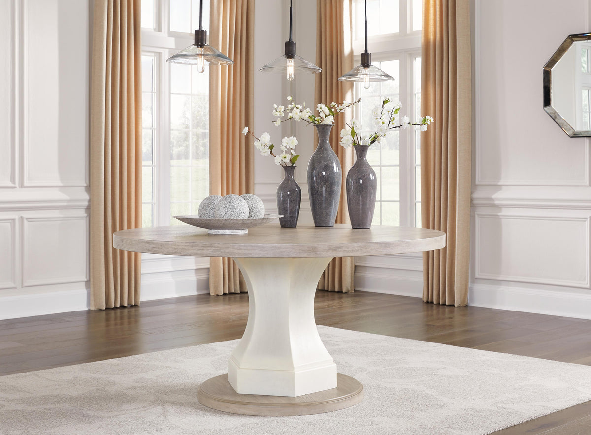 Ashfield Dining Table in Light Grayish Brown