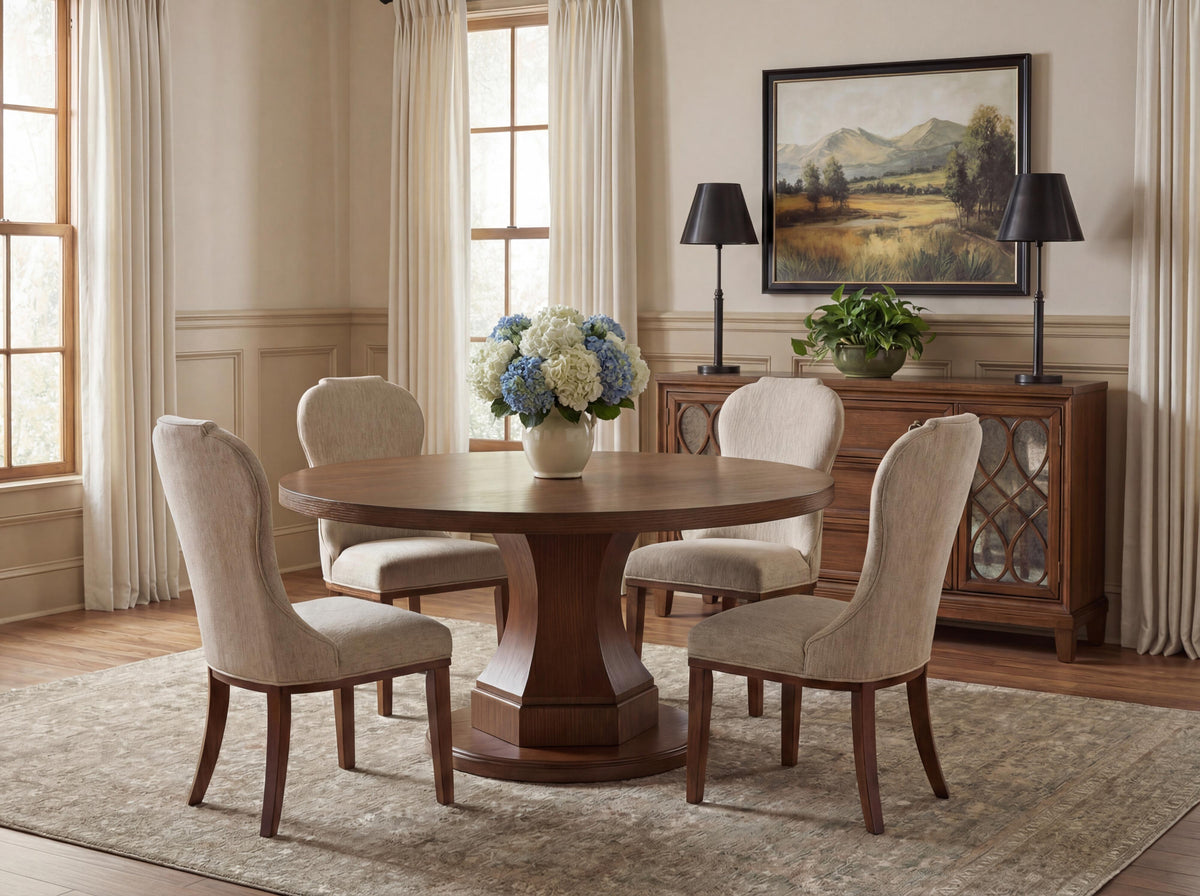 Ashfield Dining Server in Brown