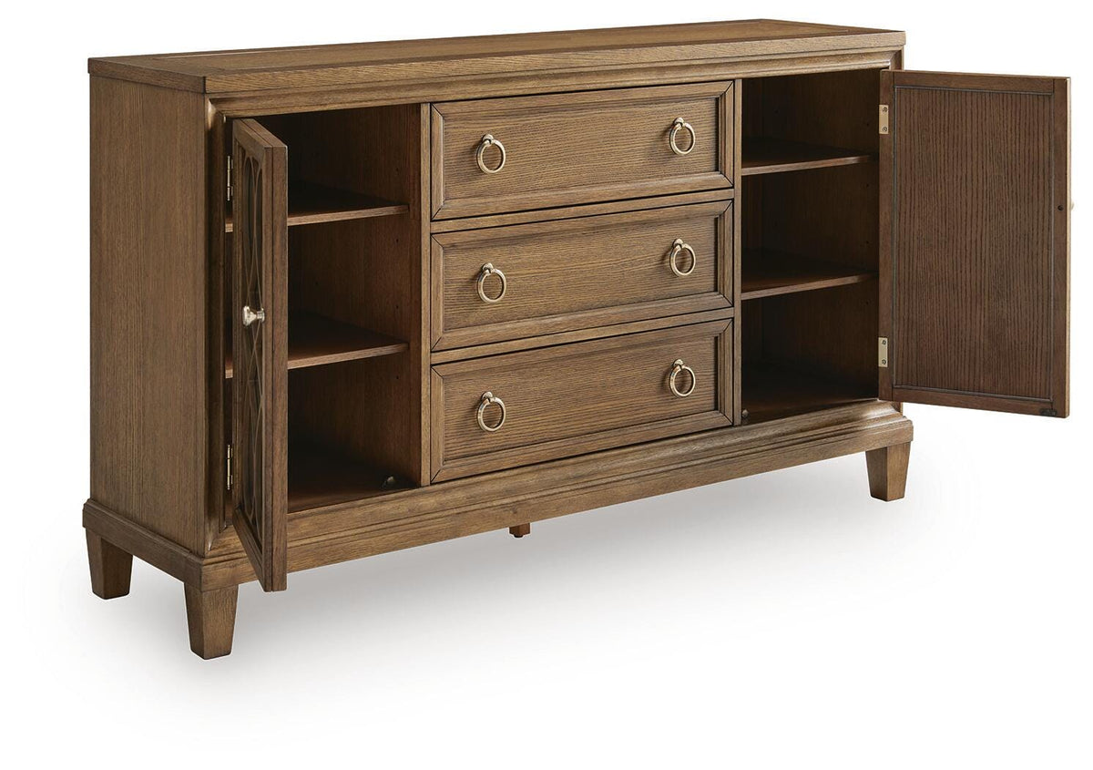 Ashfield Dining Server in Brown