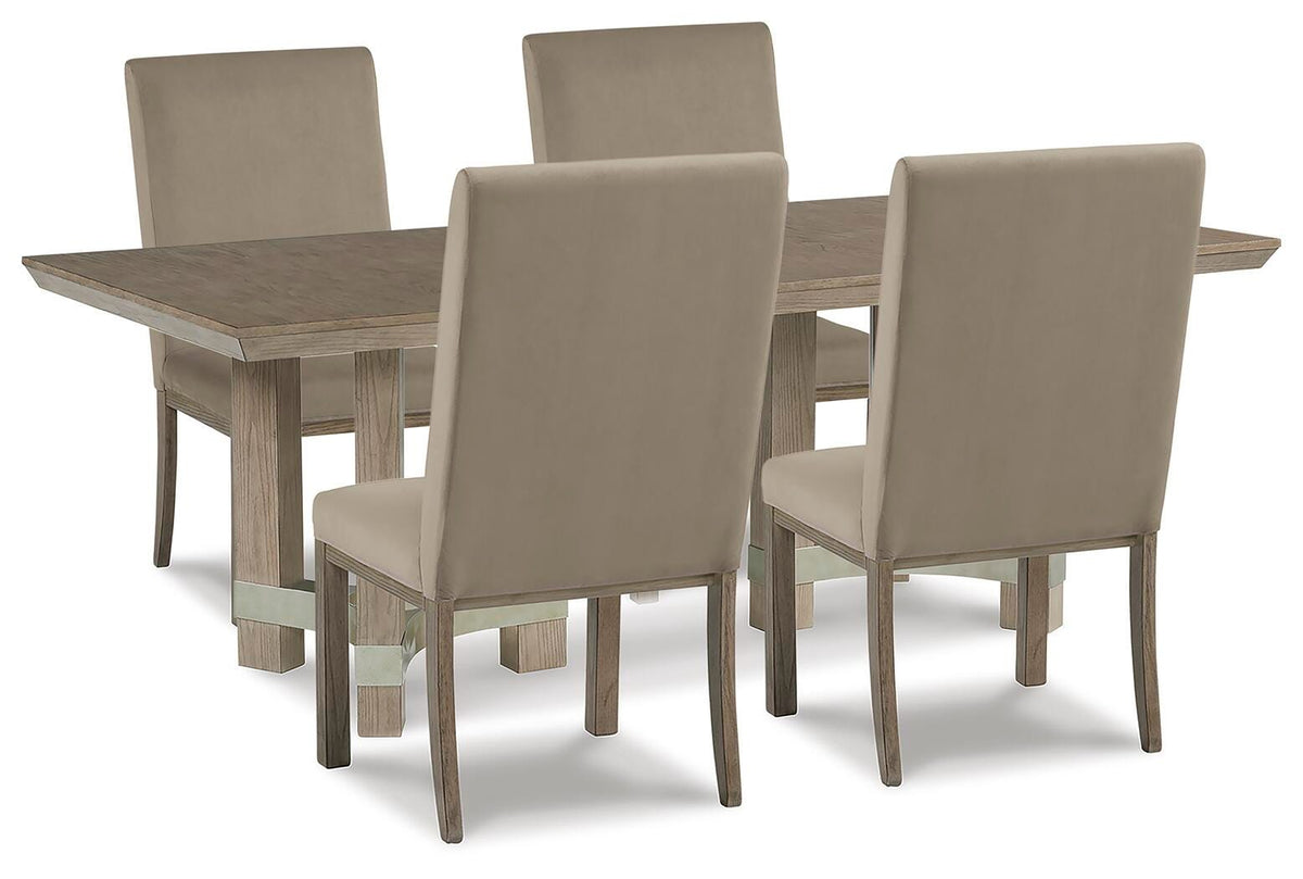Linden Dining Table and 4 Chairs