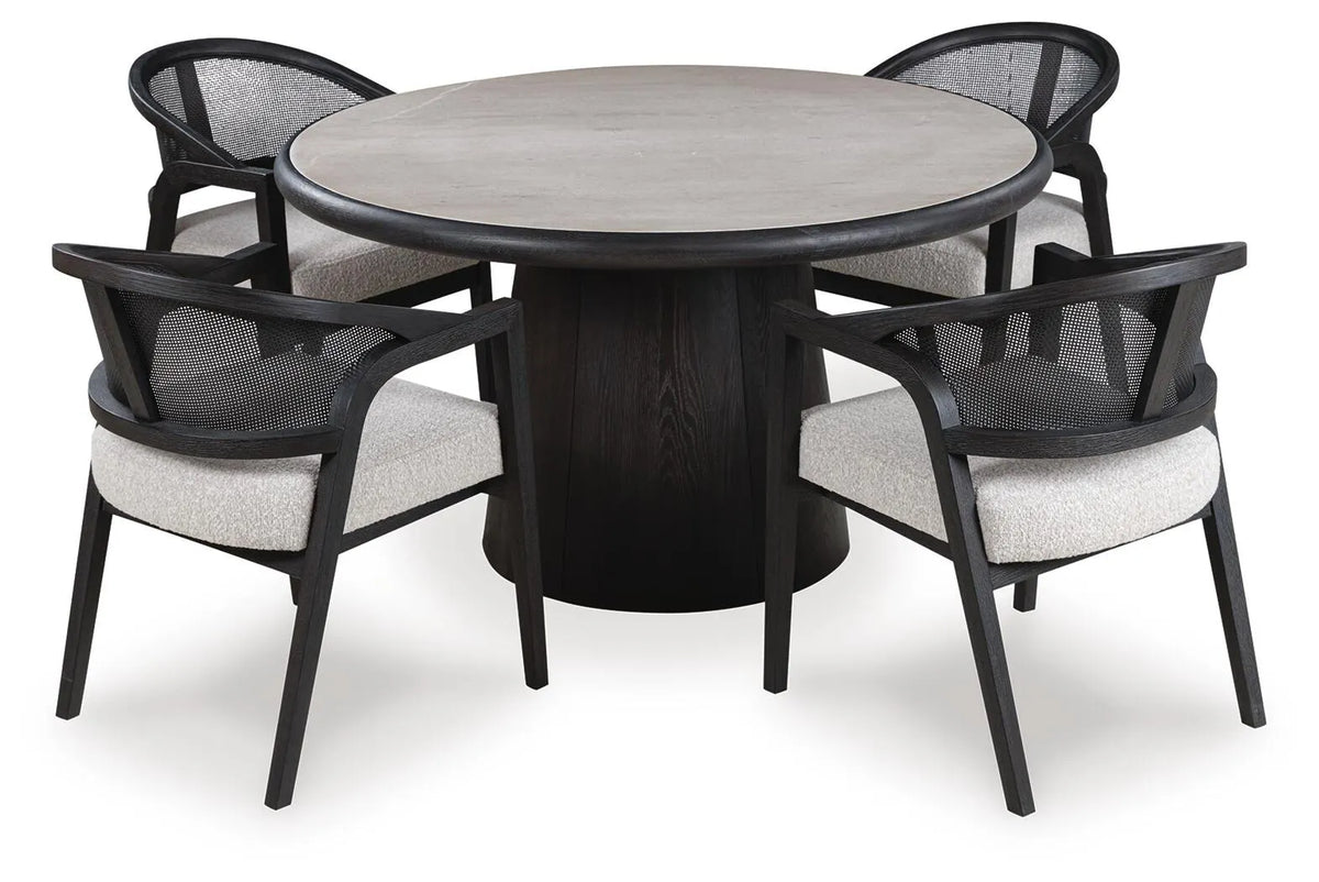 Solerno Dining Table and 4 Chairs