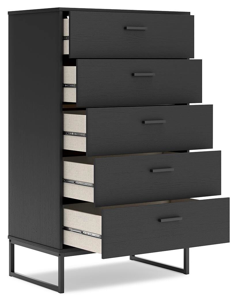 Colby Chest of Drawers in Black
