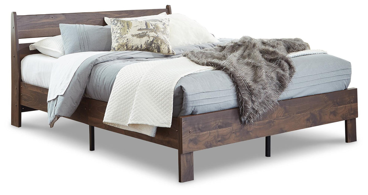 Kade Bay Queen Panel Platform Bed with Dresser and Nightstand