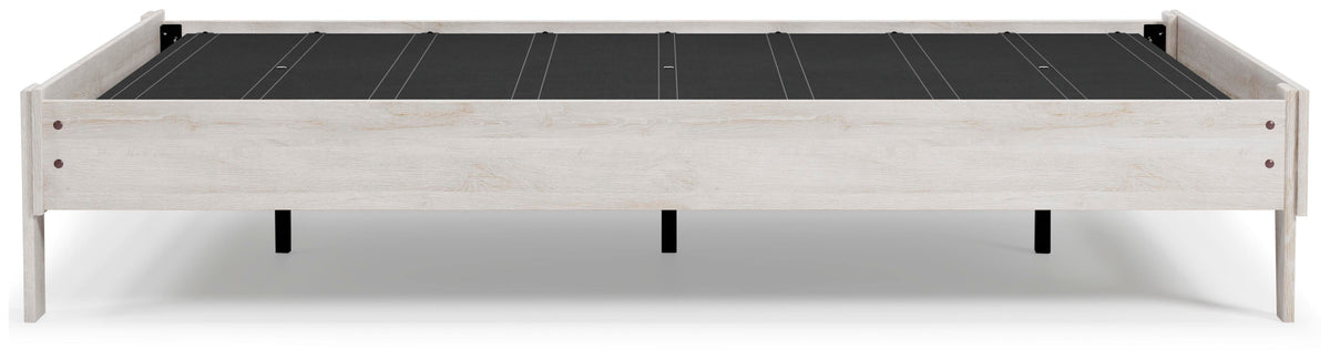 Cobden Queen Platform Bed in Whitewash