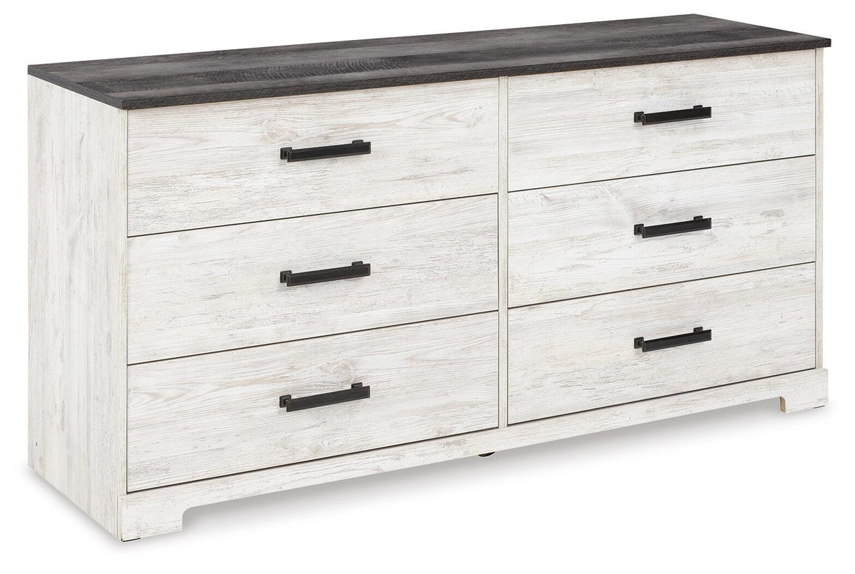 Cobden Dresser in Whitewash/Charcoal Gray II