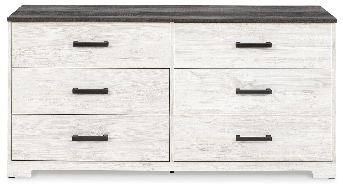 Cobden Dresser in Whitewash/Charcoal Gray II