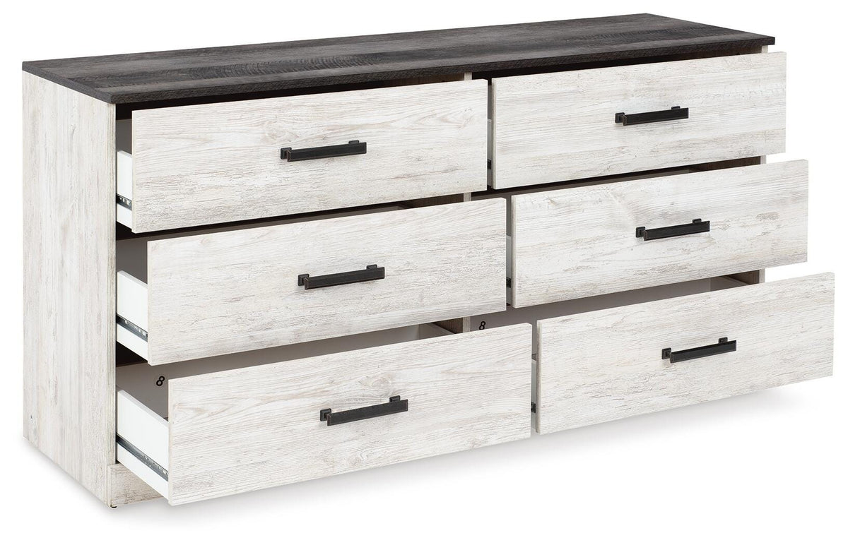 Cobden Dresser in Whitewash/Charcoal Gray II