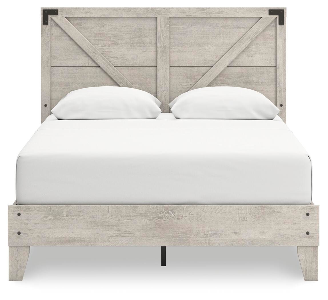 Cobden Queen Platform Bed in Gray
