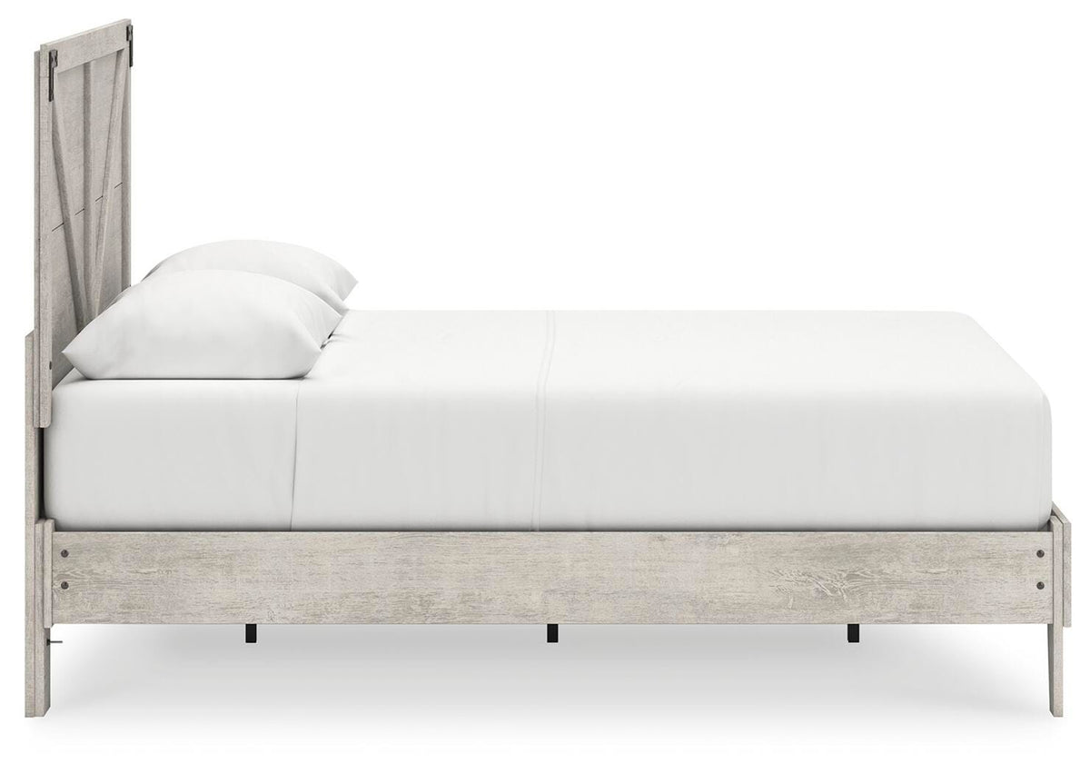 Cobden Queen Platform Bed in Gray