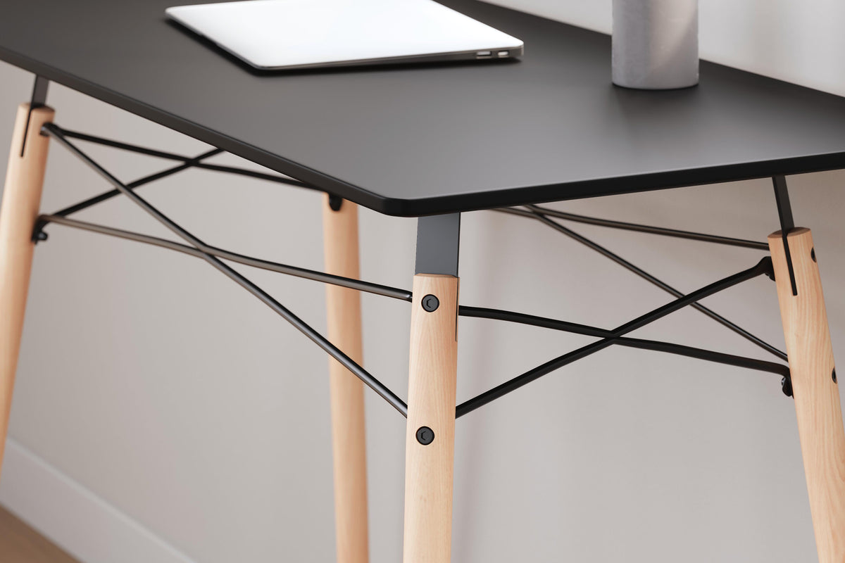 Kelvex Home Office Desk in Black/Natural