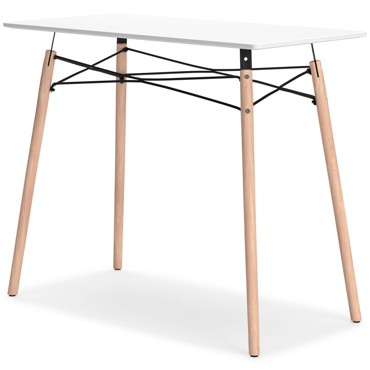 Kelvex Home Office Desk in White/Natural