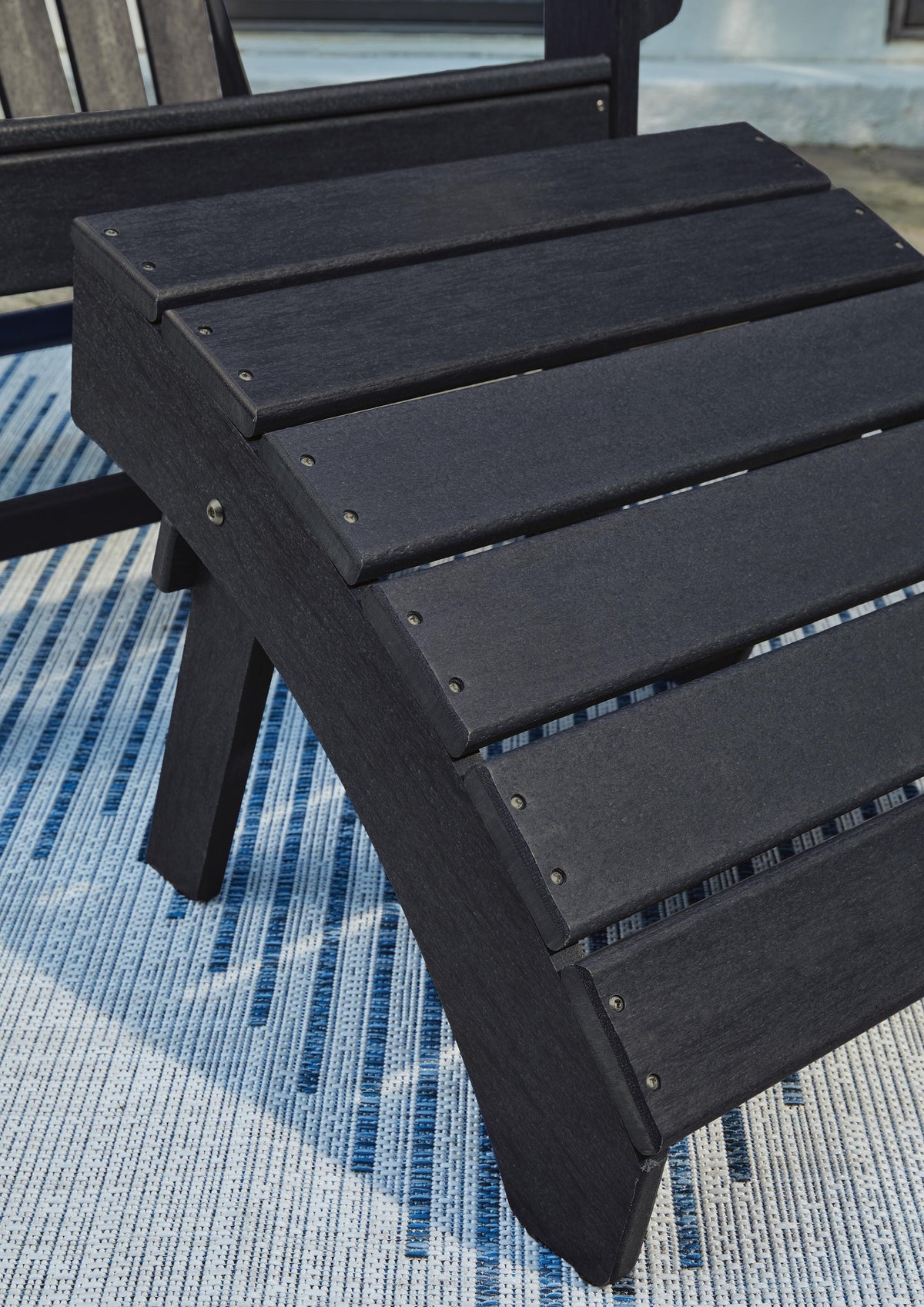 Byron Ottoman in Black