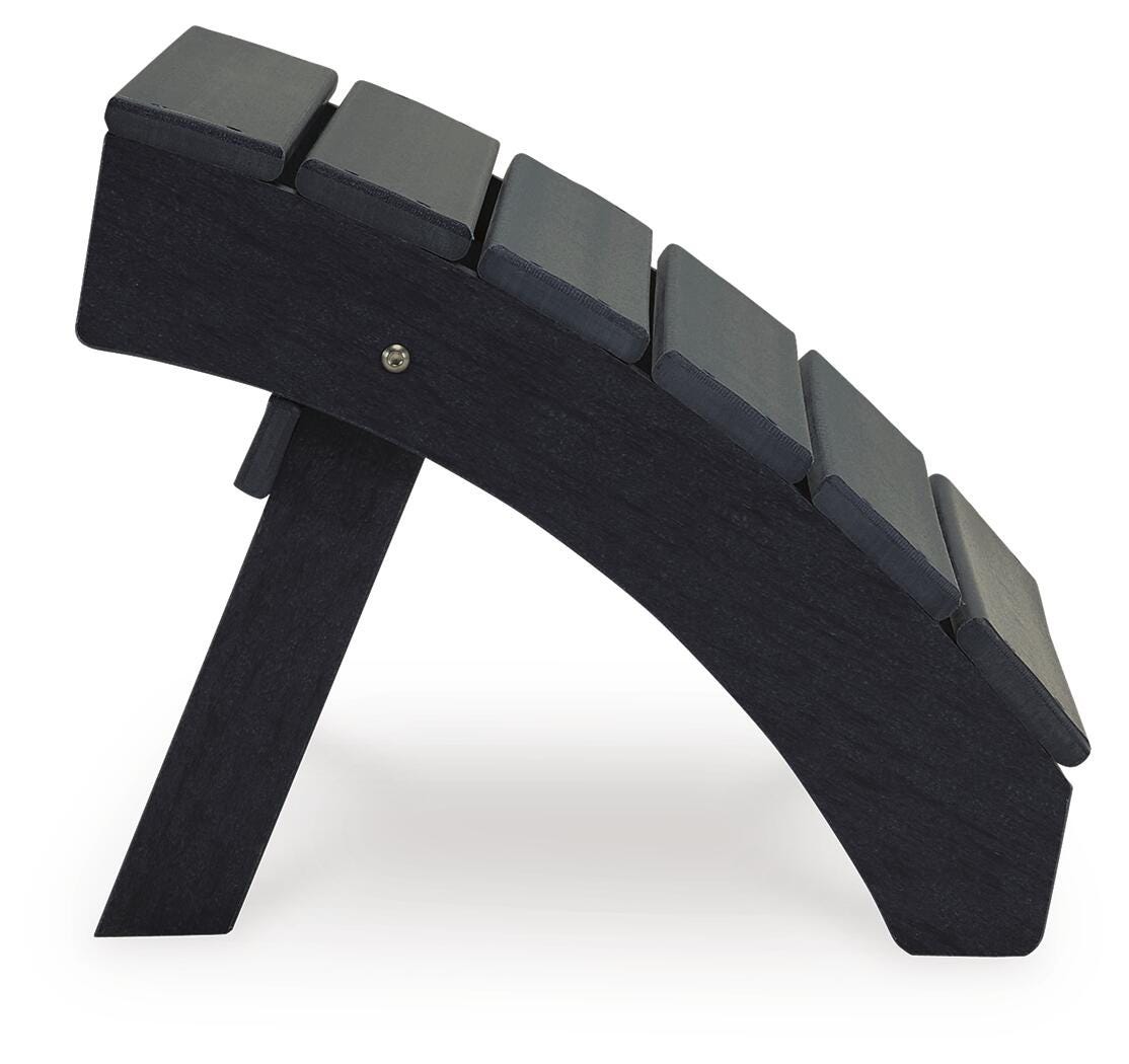Byron Ottoman in Black