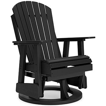 Kiama Park Outdoor Swivel Glider Chair in Black