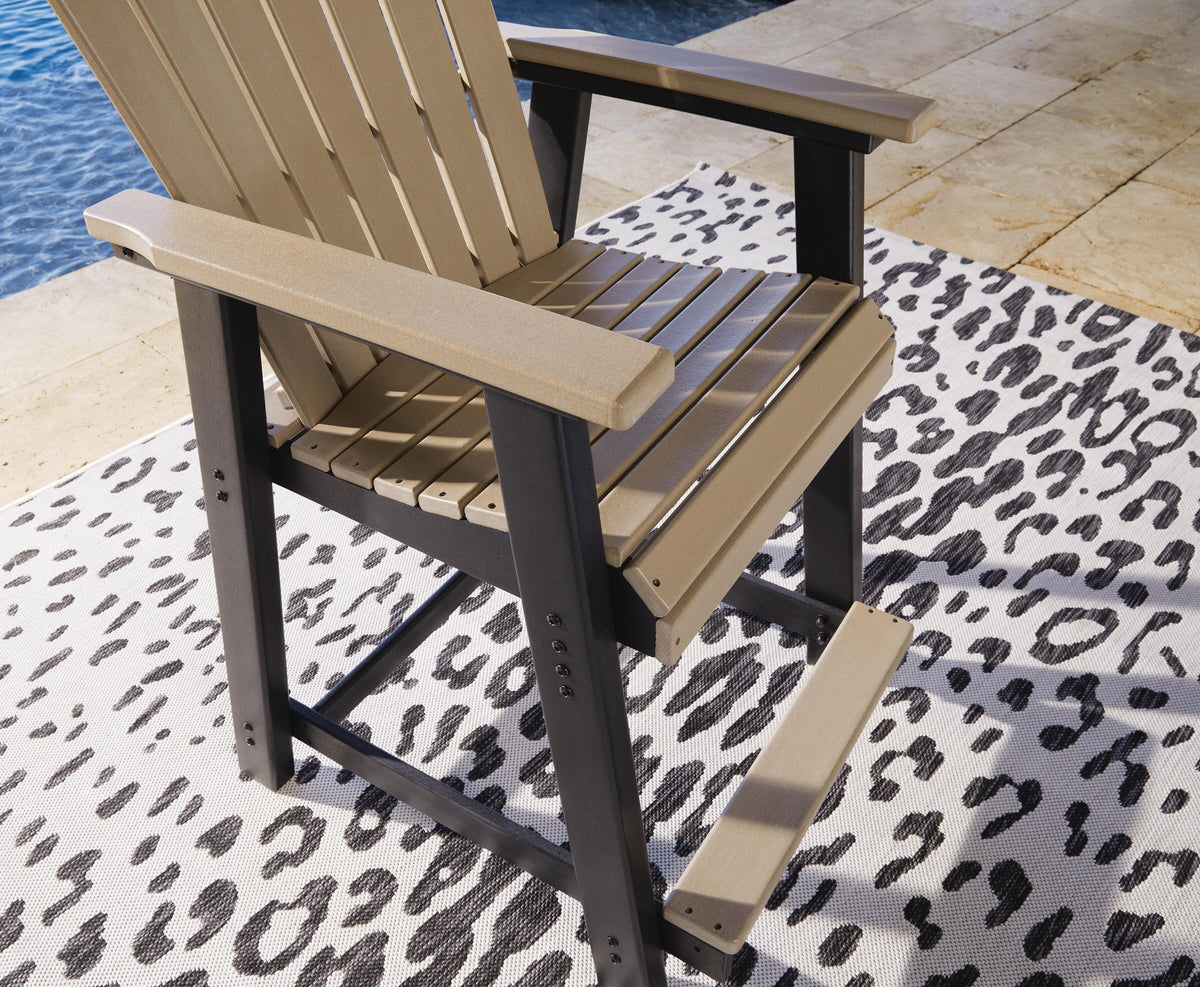 Huskisson Outdoor Counter Height Bar Stool (Set of 2)
