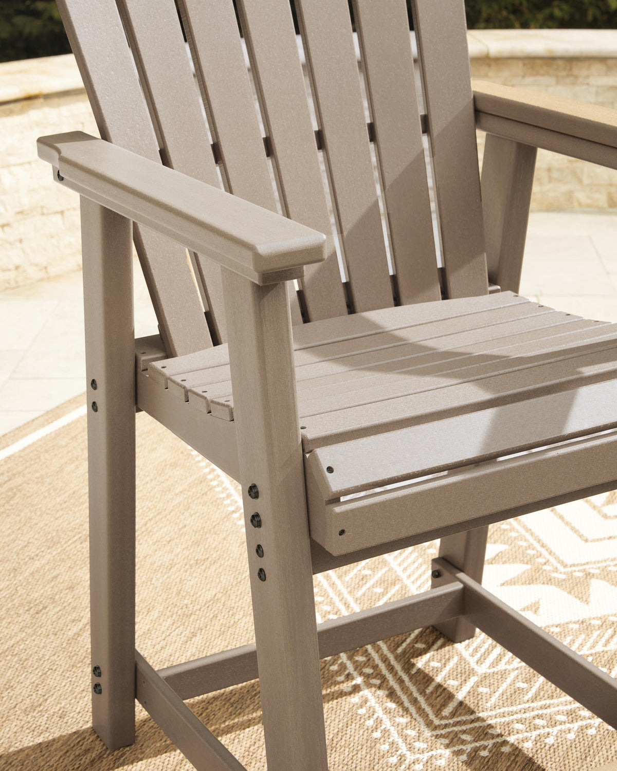 Ashworth Cross Outdoor Counter Height Bar Stool (Set of 2)