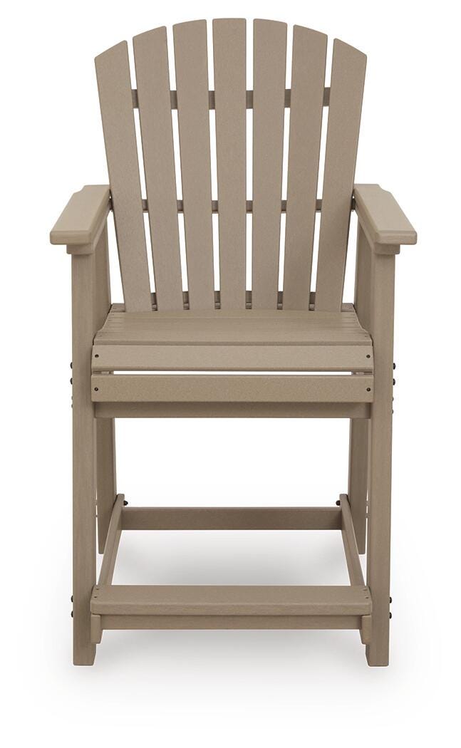 Ashworth Cross Outdoor Counter Height Bar Stool (Set of 2)