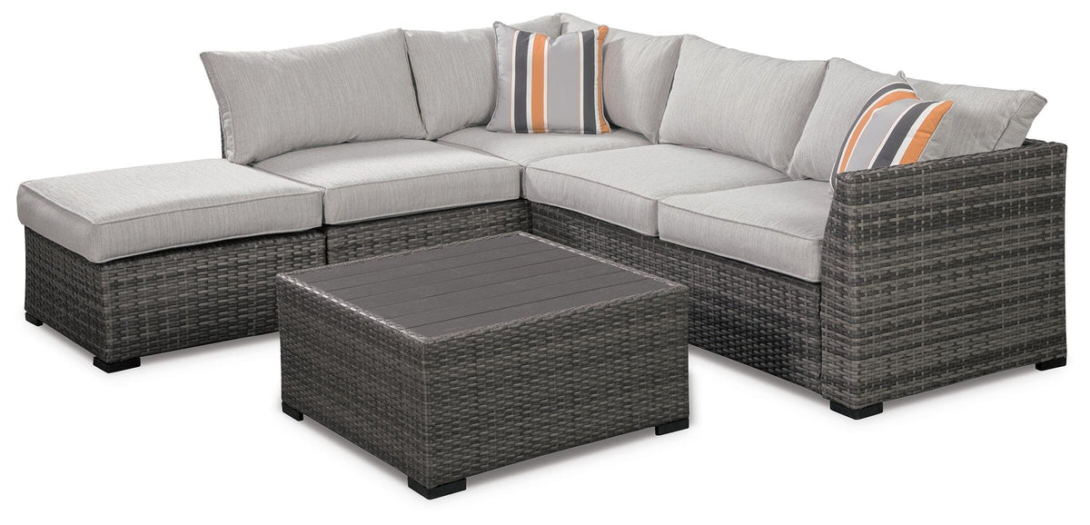 Vantage Cross 4-piece Outdoor Sectional Set