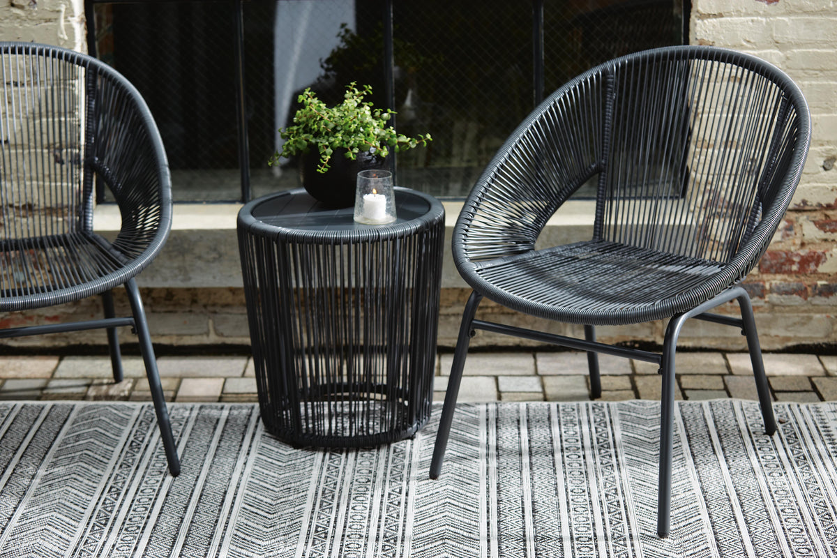 Ironvale Hill Outdoor Table and Chairs (Set of 3)