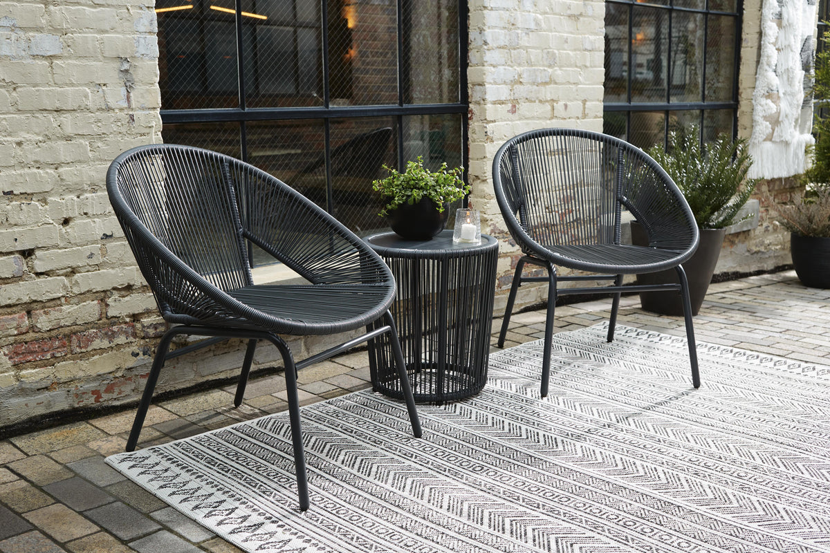 Ironvale Hill Outdoor Table and Chairs (Set of 3)