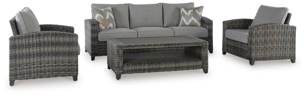 Corvo Bay Outdoor Sofa/Chairs/Table Set (Set of 4)