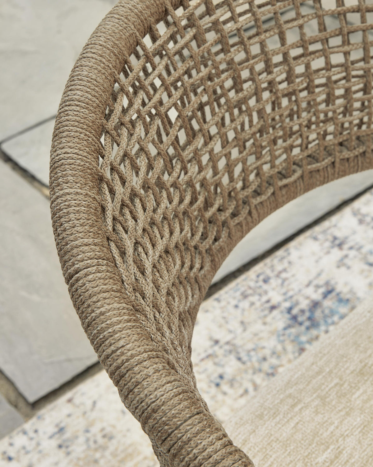 Rosie Bay Outdoor Arm Chair with Cushion (Set of 4)